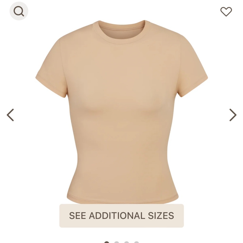 SKIMS Short Sleeve Tee - Beige